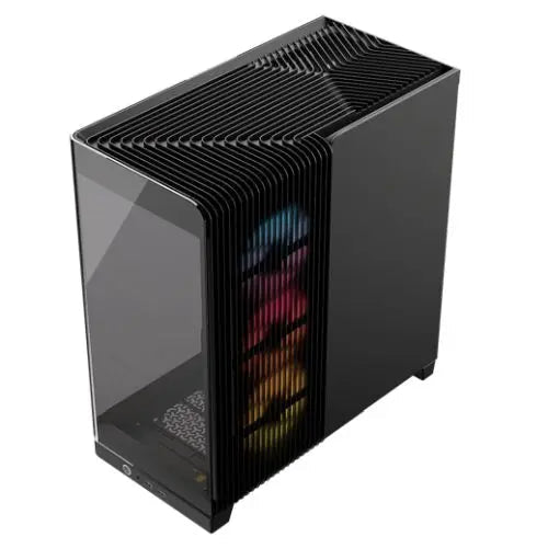 Corsair FRAME 4500X RS-R ARGB Gaming Case w/ Glass Side & Front, E-ATX, 3x RS120-R ARGB Fans, InfiniRail Fan Mounting, USB-C, Asus BTF Compatible, Black - HONORABLE VETERANS SOLUTIONS