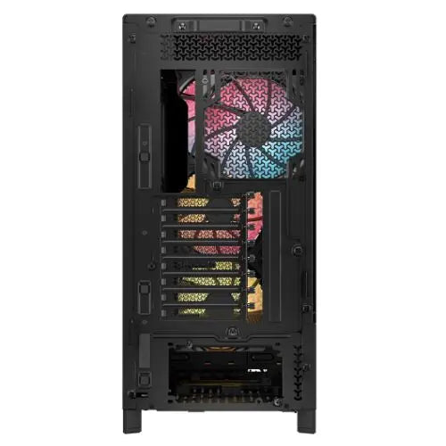 Corsair FRAME 5000D RS Modular Gaming Case w/ Glass Side, E-ATX, 4x ARGB Fans, InfiniRail Fan Mounting, USB-C, ARGB Strip, Asus BTF Compatible, Black - HONORABLE VETERANS SOLUTIONS