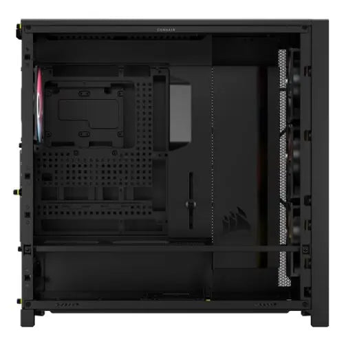Corsair FRAME 5000D RS Modular Gaming Case w/ Glass Side, E-ATX, 4x ARGB Fans, InfiniRail Fan Mounting, USB-C, ARGB Strip, Asus BTF Compatible, Black - HONORABLE VETERANS SOLUTIONS