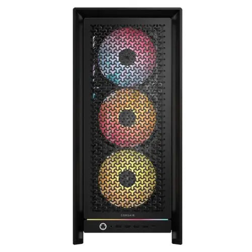 Corsair FRAME 5000D RS Modular Gaming Case w/ Glass Side, E-ATX, 4x ARGB Fans, InfiniRail Fan Mounting, USB-C, ARGB Strip, Asus BTF Compatible, Black - HONORABLE VETERANS SOLUTIONS