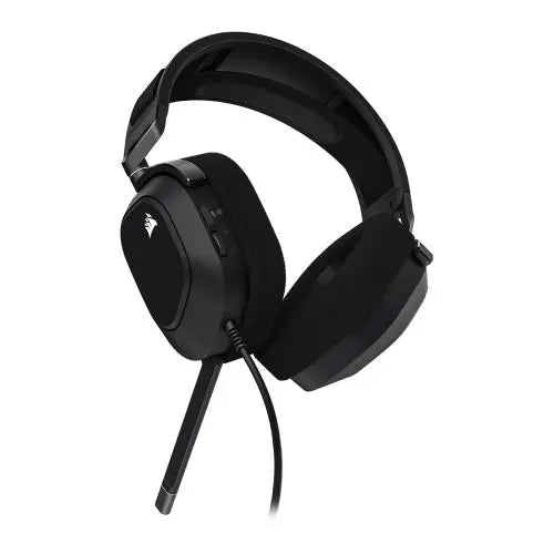 Corsair HS80 RGB Wired Gaming Headset, USB, 7.1 Surround, Flip-To-Mute Mic, Broadcast-Grade Mic, RGB Logo, Carbon - HONORABLE VETERANS SOLUTIONS