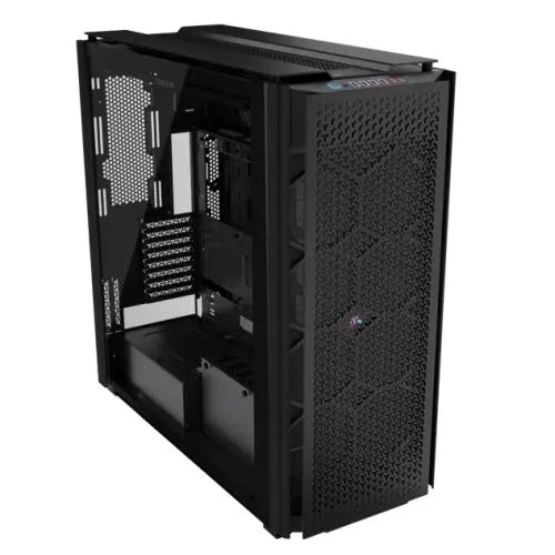 Corsair iCUE LINK 9000D RGB Airflow Gaming Case w/ Glass Side, E-ATX, Dual System, Up to 18 Fans, InfiniRail Fan Mounting, iCUE LINK Hub, USB-C, Asus BTF Compatible, Black - HONORABLE VETERANS SOLUTIONS