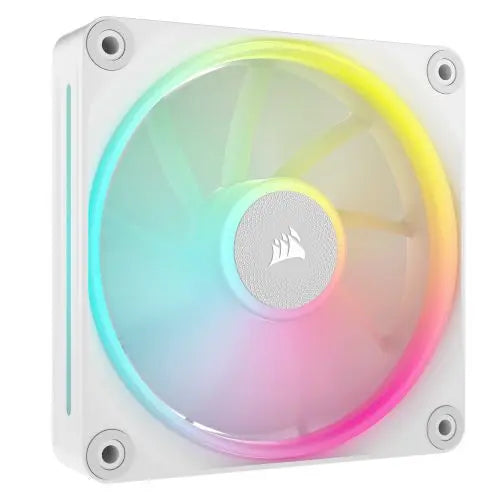 Corsair iCUE LINK LX120 120mm PWM RGB Case Fans (3-Pack), 18 RGB LEDs, Magnetic Dome Bearing, 2400 RPM, iCUE LINK Hub Included, White - HONORABLE VETERANS SOLUTIONS