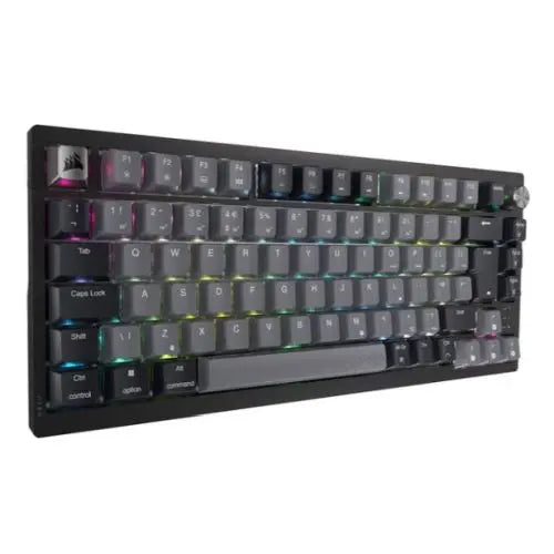 Corsair K65 PLUS Wireless Compact 75% Mechanical RGB Gaming Keyboard, Wireless/Btooth/USB, MLX Red Linear Switches, Sound Dampening, Black - HONORABLE VETERANS SOLUTIONS