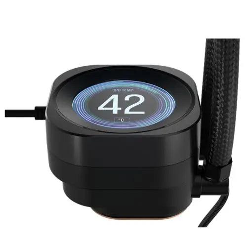 Corsair NAUTILUS 240 RS LCD Liquid CPU Cooler, Personalised LCD Screen, RS120 Magnetic Dome Fans, Daisy-Chain Connections, Black - HONORABLE VETERANS SOLUTIONS
