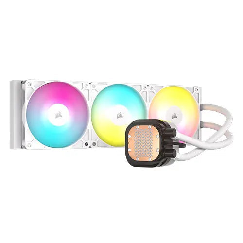 Corsair NAUTILUS 360 RS ARGB Liquid CPU Cooler, RS120 ARGB Magnetic Dome Fans, RGB Pump, Daisy-Chain Connections, White - HONORABLE VETERANS SOLUTIONS