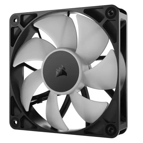 Corsair RS120 ARGB PWM 120mm Case Fan, Magnetic Dome Bearing, Daisy-Chain 4-Pin, 2100 RPM, AirGuide Tech, Black - HONORABLE VETERANS SOLUTIONS
