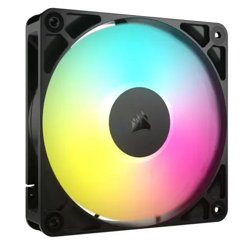 Corsair RS120 ARGB PWM 120mm Case Fan, Magnetic Dome Bearing, Daisy-Chain 4-Pin, 2100 RPM, AirGuide Tech, Black - HONORABLE VETERANS SOLUTIONS