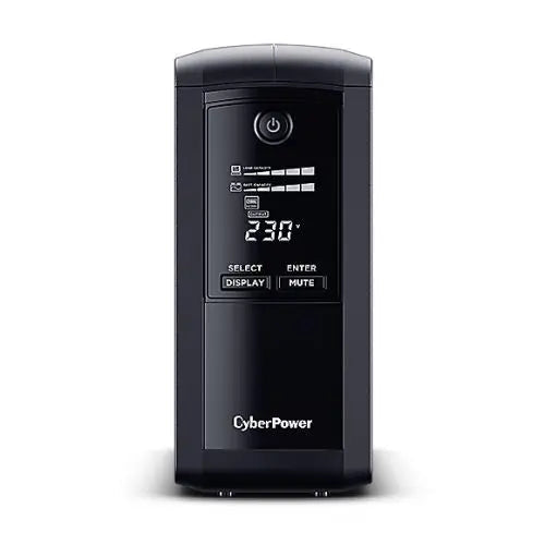 CyberPower Value Pro 1000VA Line Interactive Tower UPS, 550W, LCD Display, 6x IEC, AVR Energy Saving, 1Gbps Ethernet - HONORABLE VETERANS SOLUTIONS