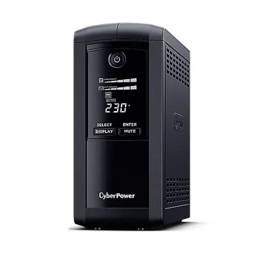 CyberPower Value Pro 1000VA Line Interactive Tower UPS, 550W, LCD Display, 6x IEC, AVR Energy Saving, 1Gbps Ethernet - HONORABLE VETERANS SOLUTIONS