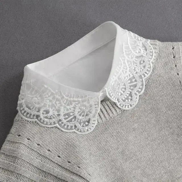 Detachable Lace False Collar for Women – Vintage Style - HONORABLE VETERANS SOLUTIONS