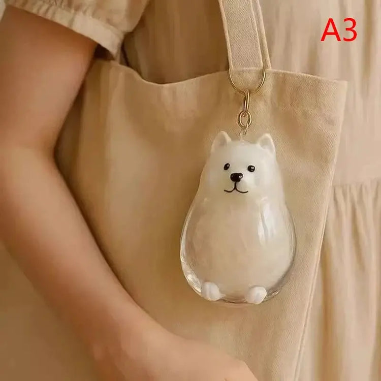 Dog Hair Storage Cute Pendant Keychain Bag Pendant Couple Car Key Chains Jewelry Souvenir Collection Gift Decoration Accessories - HONORABLE VETERANS SOLUTIONS