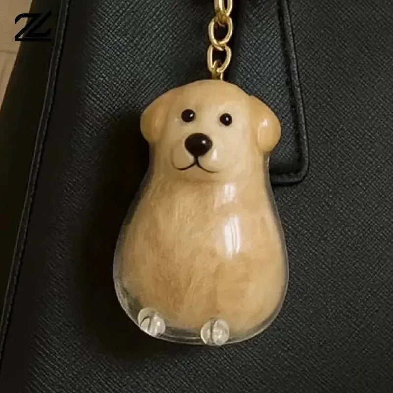 Dog Hair Storage Cute Pendant Keychain Bag Pendant Couple Car Key Chains Jewelry Souvenir Collection Gift Decoration Accessories - HONORABLE VETERANS SOLUTIONS