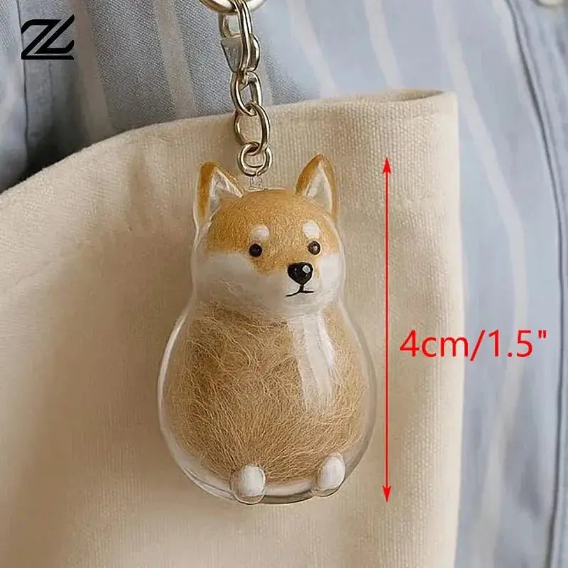 Dog Hair Storage Cute Pendant Keychain Bag Pendant Couple Car Key Chains Jewelry Souvenir Collection Gift Decoration Accessories - HONORABLE VETERANS SOLUTIONS