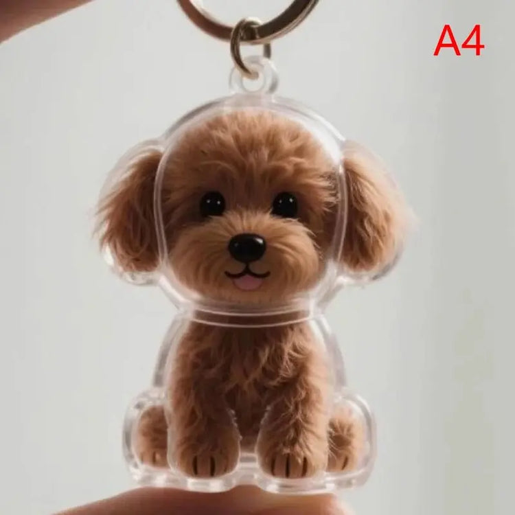 Dog Hair Storage Cute Pendant Keychain Bag Pendant Couple Car Key Chains Jewelry Souvenir Collection Gift Decoration Accessories - HONORABLE VETERANS SOLUTIONS