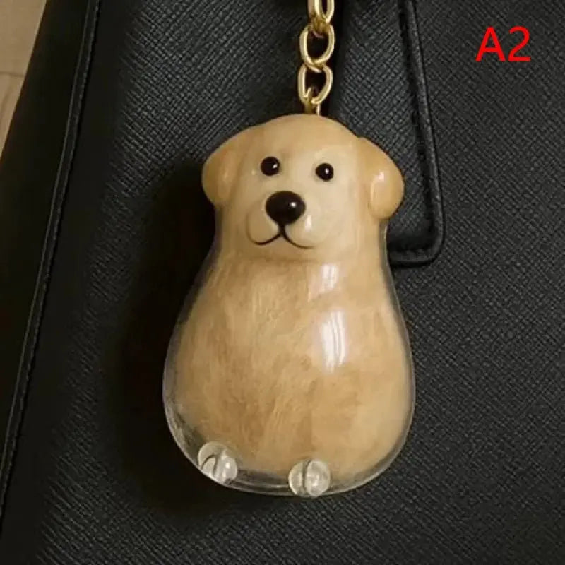 Dog Hair Storage Cute Pendant Keychain Bag Pendant Couple Car Key Chains Jewelry Souvenir Collection Gift Decoration Accessories - HONORABLE VETERANS SOLUTIONS