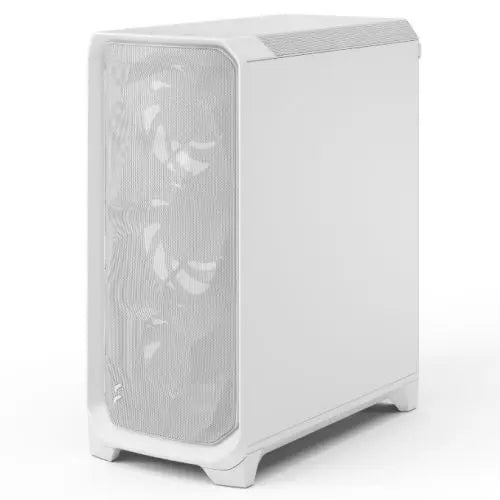 Fractal Design Meshify 3 (White TG Clear) Gaming Case w/ Clear Window, E-ATX, Mesh Front, 3x Momentum 14 Fans, USB-C 20Gbps - HONORABLE VETERANS SOLUTIONS