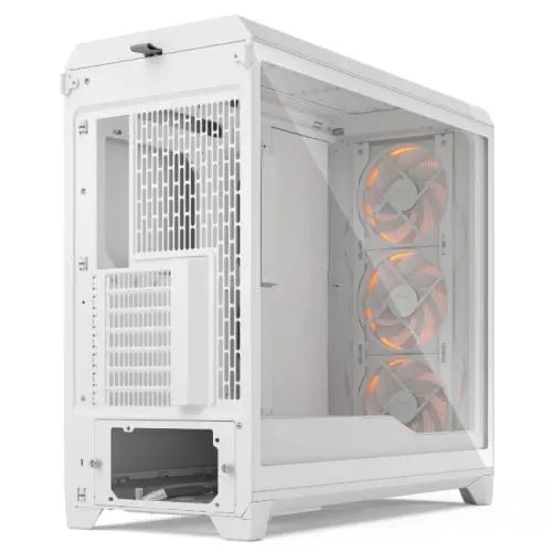 Fractal Design Meshify 3 XL (White RGB TG Clear) Case w/ Clear Window, E-ATX, Mesh Front, 3x RGB Fans, USB-C 20Gbps - HONORABLE VETERANS SOLUTIONS