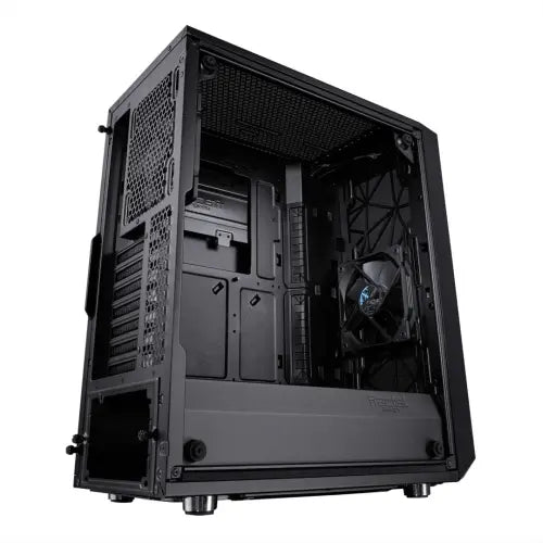 Fractal Design Meshify C (Dark TG) Gaming Case w/ Dark Tint Glass Window, ATX, Angular Mesh Front, High-airflow, 2 x 120mm Fans - HONORABLE VETERANS SOLUTIONS