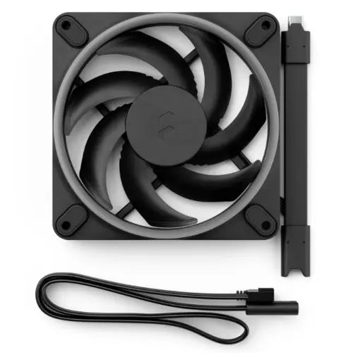 Fractal Design Momentum 12 ARGB 120mm PWM Case Fan, 16 LEDs, FDB Bearing, 350-2200 RPM, 8-pin Connector, Black - HONORABLE VETERANS SOLUTIONS