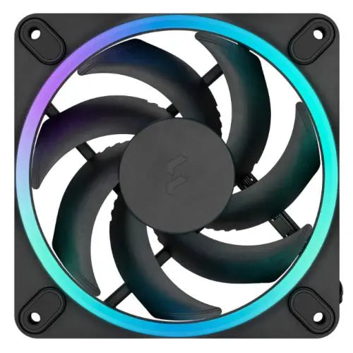 Fractal Design Momentum 12 ARGB 120mm PWM Case Fan, 16 LEDs, FDB Bearing, 350-2200 RPM, 8-pin Connector, Black - HONORABLE VETERANS SOLUTIONS