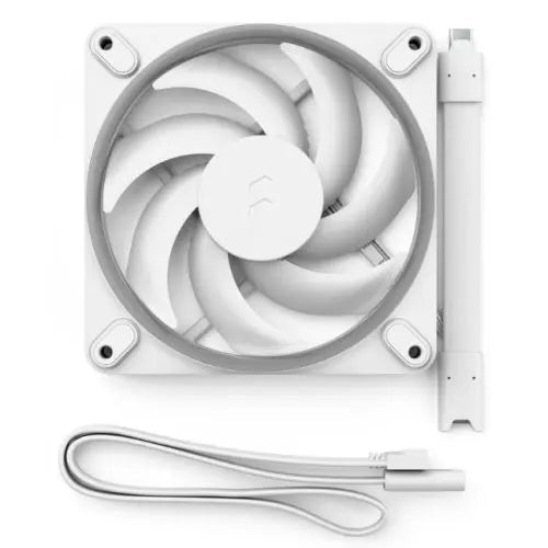Fractal Design Momentum 12 ARGB 120mm PWM Case Fan, 16 LEDs, FDB Bearing, 350-2200 RPM, 8-pin Connector, White - HONORABLE VETERANS SOLUTIONS