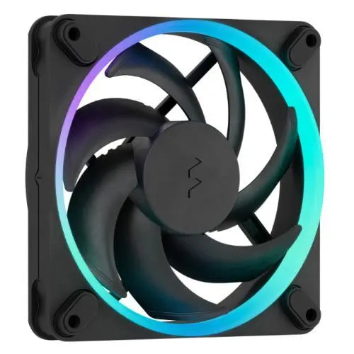 Fractal Design Momentum 12 ARGB 120mm PWM Case Fans (3-Pack), 16 LEDs, FDB Bearing, 350-2200 RPM, 8-pin Connector, Black - HONORABLE VETERANS SOLUTIONS