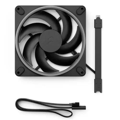 Fractal Design Momentum 14 ARGB 140mm PWM Case Fan, 20 LEDs, FDB Bearing, 350-1800RPM, 8-pin Connector, Black - HONORABLE VETERANS SOLUTIONS