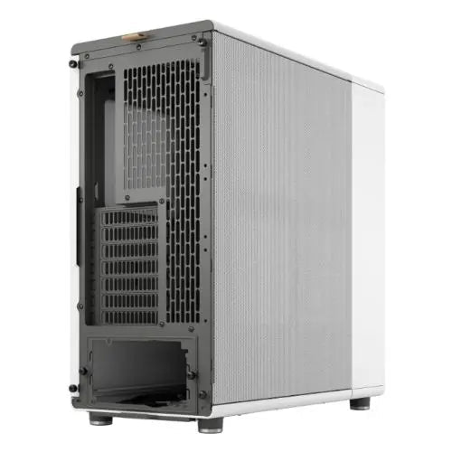 Fractal Design North Chalk White (White Solid) Case, ATX, Fine Mesh Side, 2 Fans, USB-C, Oak Front - HONORABLE VETERANS SOLUTIONS
