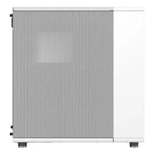 Fractal Design North Chalk White (White Solid) Case, ATX, Fine Mesh Side, 2 Fans, USB-C, Oak Front - HONORABLE VETERANS SOLUTIONS