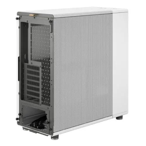 Fractal Design North Chalk White (White Solid) Case, ATX, Fine Mesh Side, 2 Fans, USB-C, Oak Front - HONORABLE VETERANS SOLUTIONS