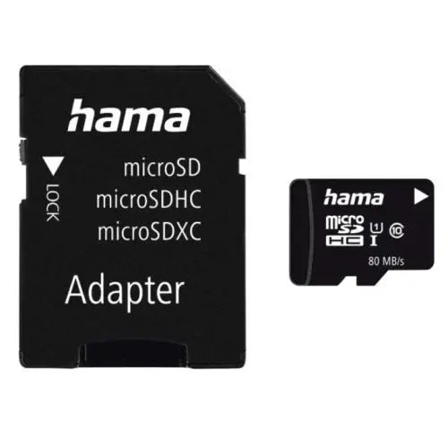 Hama 256GB microSDXC Card with SD Adapter, Class 10 UHS-I, Up to 80MB/s - HONORABLE VETERANS SOLUTIONS