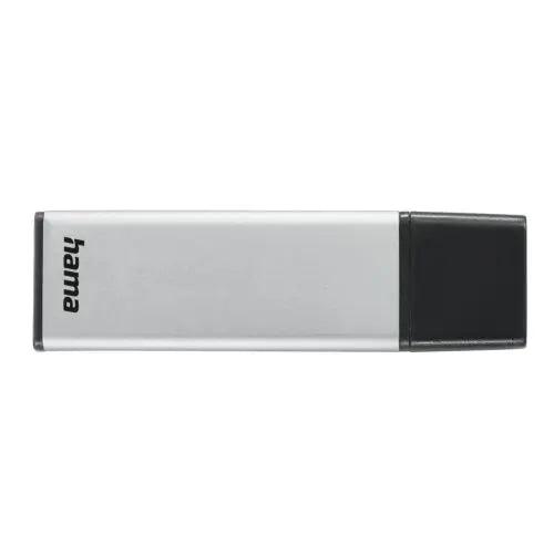 Hama Classic 16GB USB 3.0 Memory Pen, Aluminium, Cap, Keyring, 70MB/s, Black/Silver - HONORABLE VETERANS SOLUTIONS