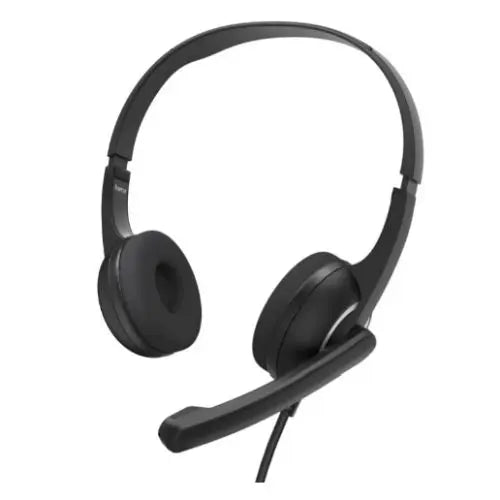 Hama (HS-USB250 V2) Lightweight Office Headset with Boom Microphone, USB, Padded Ear Pads, In-line Controls - HONORABLE VETERANS SOLUTIONS