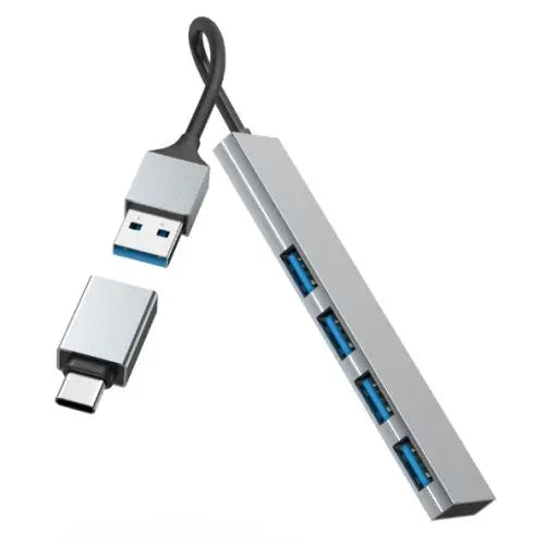 Hama Ultra-Slim External 4 Port 3.2 Gen1 Hub, 4x USB-A, USB Powered, USB-C Adapter - HONORABLE VETERANS SOLUTIONS