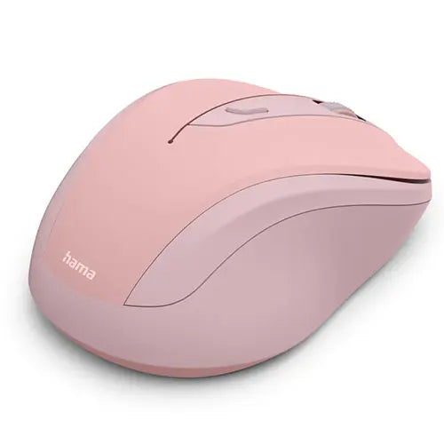 Hama WM-400 Compact Wireless Optical Mouse, 6 Buttons, 800-1600 DPI, Pink - HONORABLE VETERANS SOLUTIONS