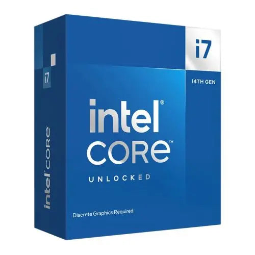 Intel Core i7-14700KF CPU, 1700, 3.4 GHz (5.6 Turbo), 20-Core, 125W (253W Turbo), 10nm, 33MB Cache, Unlocked, Raptor Lake Refresh, No Graphics, NO HEATSINK/FAN - HONORABLE VETERANS SOLUTIONS