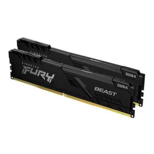 Kingston Fury Beast 32GB Kit (2 x 16GB), DDR4, 3200MHz (PC4-25600), CL16, XMP, DIMM Memory - HONORABLE VETERANS SOLUTIONS