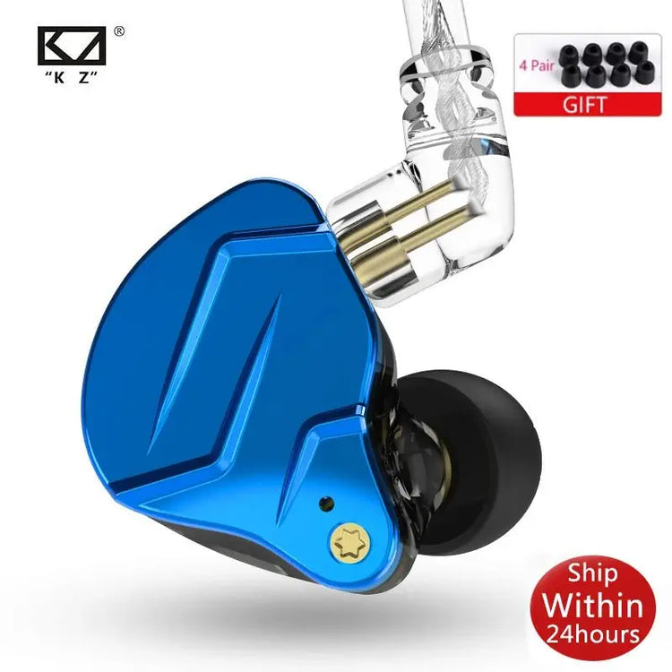 KZ ZSN Pro X 1DD 1BA Metal HIFI In Ear Earphone Bass Earbuds Hybrid Driver Sport Headset Very Low Voice For ZSX ZAX ASX EDX Z1 - HONORABLE VETERANS SOLUTIONS