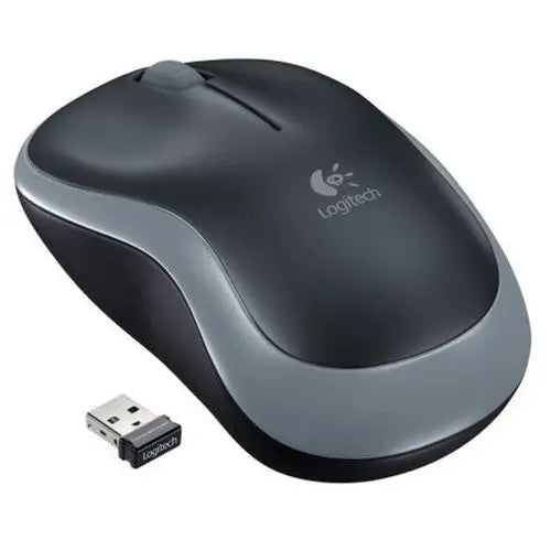 Logitech M185 Wireless Notebook Mouse, USB Nano Receiver, Black/Grey - HONORABLE VETERANS SOLUTIONS