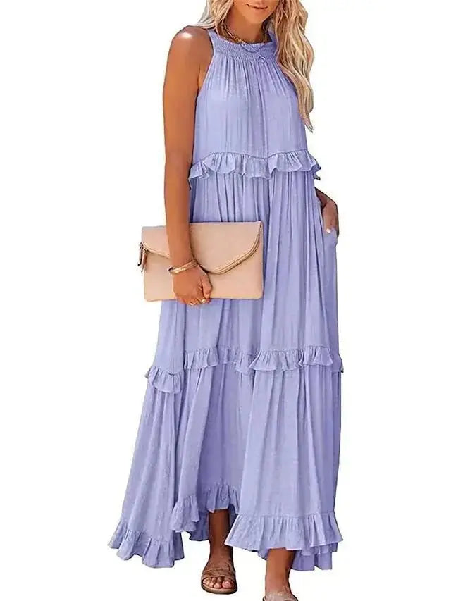 Lotus Leaf Hem Dress for Women - HONORABLE VETERANS SOLUTIONS