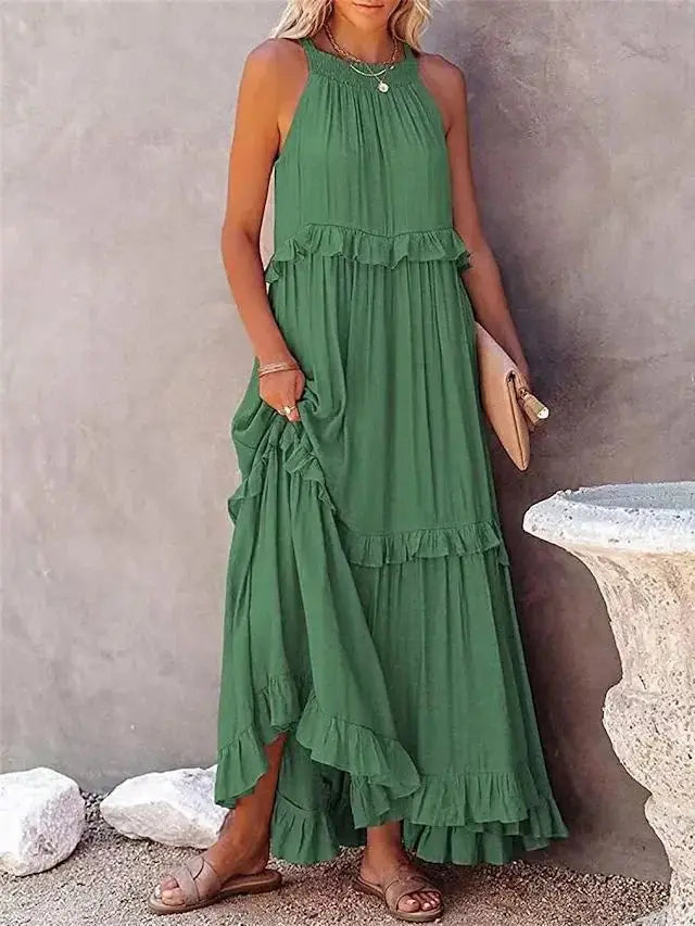 Lotus Leaf Hem Dress for Women - HONORABLE VETERANS SOLUTIONS
