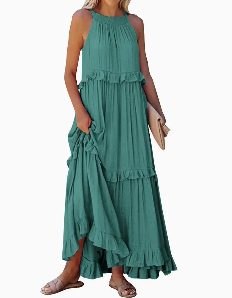Lotus Leaf Hem Dress for Women - HONORABLE VETERANS SOLUTIONS