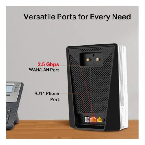 Mercusys (MB520-5G) 5G AX3000 Wireless Dual Band Router, 2.5G WAN/LAN, Phone Port, EasyMesh Compatible - HONORABLE VETERANS SOLUTIONS