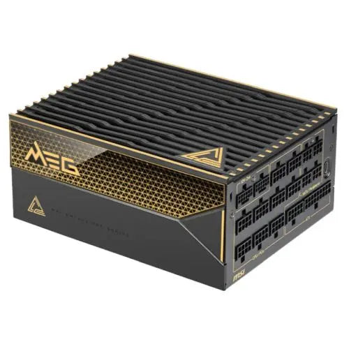 MSI 1600W (MEG Ai1600T PCIE5) ATX 3.1 PSU, Fully Modular, Tri-certified Titanium, Dual 12V-2x6, Full Digital Design, PCIe 5.1, RGB Lighting - HONORABLE VETERANS SOLUTIONS