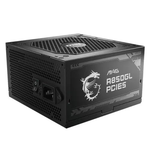MSI 850W (MAG A850GL PCIE5) ATX 3.1 PSU, Fully Modular, 80+/Cybenetics Gold, LLC Full-Bridge, PCIe 5.1 - HONORABLE VETERANS SOLUTIONS