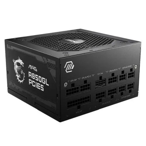 MSI 850W (MAG A850GL PCIE5) ATX 3.1 PSU, Fully Modular, 80+/Cybenetics Gold, LLC Full-Bridge, PCIe 5.1 - HONORABLE VETERANS SOLUTIONS