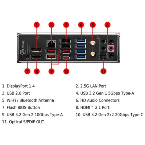 MSI MAG B650 TOMAHAWK WIFI, AMD B650, AM5, ATX, 4 DDR5, HDMI, DP, Wi-Fi 6E, 2.5G LAN, 3x M.2 - HONORABLE VETERANS SOLUTIONS