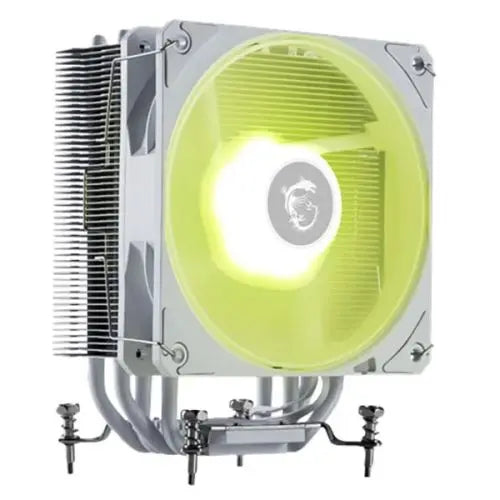 MSI MAG COREFROZR AA13 ARGB Heatsink & Fan, Intel & AMD, Compact, CycloBlade7 Design, 4x Heatpipes, 240W TDP, White - HONORABLE VETERANS SOLUTIONS