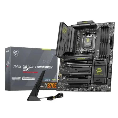 MSI MAG X870E TOMAHAWK WIFI, AMD X870E, AM5, ATX, 4 DDR5, HDMI, 2 USB4, Wi-Fi 7, 5G LAN, 4x M.2 - HONORABLE VETERANS SOLUTIONS